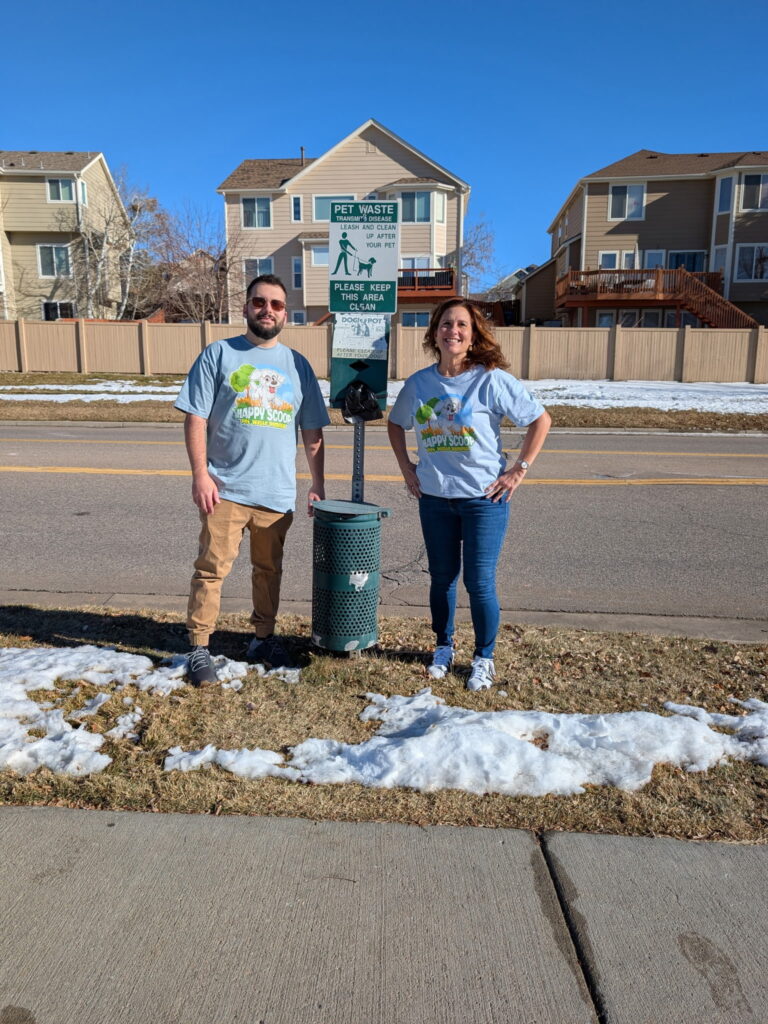 Happy Scoop dog poop cleanup service team in Denver